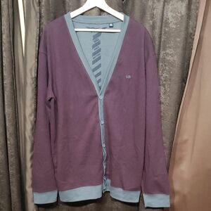 Vans Men's Purple Cardigan Sweater XXL Buttom Down Casual Business